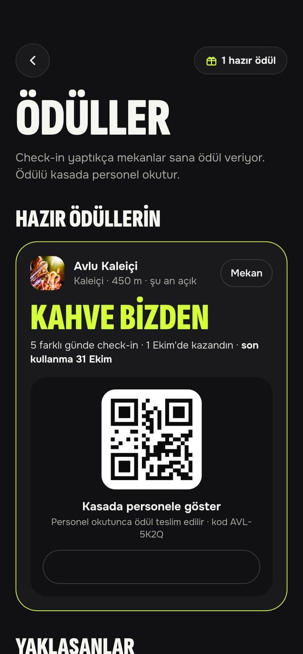 Popin uygulamasından ekran: Gittikçe kazan